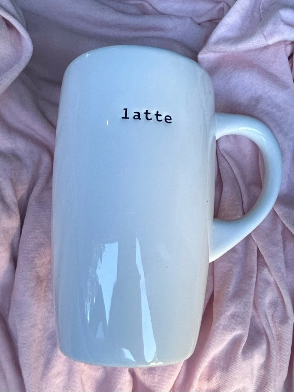 Large Pottery Barn Latte Coffee Mug 16oz